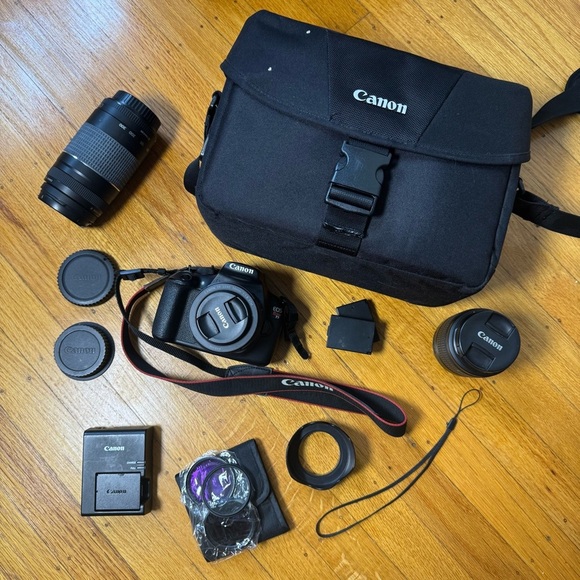 Canon Other - Cannon T5 Rebel DSLR with 55mm Fixed Lens, Accessories, Case, Batteries